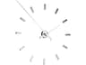 Tacon Chrome White Wall Clock