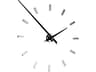 Tacon Chrome Black Wall Clock