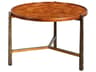 Reston Round Wood Burnished Bronze Coffee Table