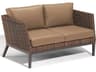 Salino Truffle Aluminum Cushion Loveseat