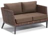 Salino Carbon Sable Toast Aluminum Cushion Loveseat