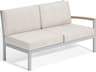 Travira Aluminum Cushion Loveseat Left Facing