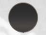Avior Black Round Wall Mirror