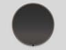 Avior Black Round Wall Mirror