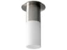 Pilar 1-Light Satin Nickel Cylinder Flush Mount