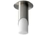 Ellipse 1-Light Satin Nickel Cylinder Flush Mount