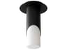 Ellipse 1-Light Black Cylinder Flush Mount