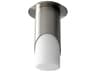 Ellipse 1-Light Satin Nickel Cylinder Flush Mount