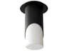 Ellipse 1-Light Black Cylinder Flush Mount