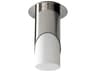 Ellipse 1-Light Polished Nickel Cylinder Flush Mount