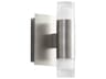 Alarum 2-Light Satin Nickel Wall Sconce