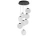 Axiom 8-Light Black Round Pendant