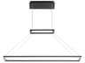Xanni 1-Light Black Linear Island Pendant