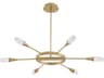 Sperano 6-Light Aged Brass Chandelier
