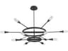 Sperano 12-Light Matte Black Tiered Chandelier