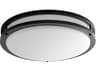 Oracle 2-Light Black Round Flush Mount