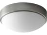 Journey 1-Light Satin Nickel Round Flush Mount