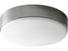 Journey 1-Light Satin Nickel Round Flush Mount
