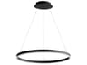Circulo 1-Light Black Pendant