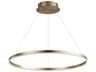 Circulo 1-Light Aged Brass Pendant
