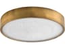 Floe Brushed Brass Round Flush Mount