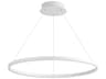 Circulo 1-Light White Pendant