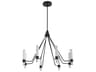 Ethos 8-Light Black Chandelier