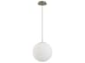 Luna 1-Light Satin Nickel Globe Pendant