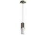 Ellipse 1-Light Satin Nickel Cylinder Mini Pendant