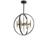 Nero 24-Light Black Aged Brass Linear Chandelier