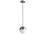 Mondo 1-Light Satin Nickel Globe Mini Pendant