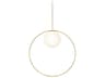 Bola Halo 1-Light Globe Round Pendant