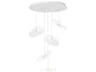 Circa 5-Light Linear Round Chandelier