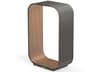Contour Graphite Walnut Polycarbonate Lens Gray Table Lamp