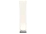 Cortina Clear White Silver Polycarbonate Shade Floor Lamp