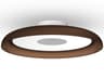 Nivel 1-Light Espresso Brown Round Flush Mount