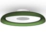 Nivel 1-Light Flush Green Round Mount