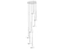 Sky Solo 5-Light Chrome Linear Chandelier