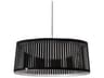 Solis 1-Light Black Drum Pendant