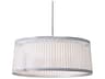 Solis 1-Light White Drum Pendant