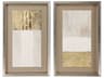 Abstract Blanco Pluma-II Wall Art Set of 2