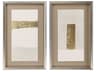 Abstract Blanco Pluma-III Wall Art Set of 2