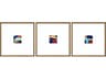 Abstract Color Squares-I Wall Art Set of 3