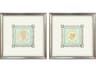 Coral Circles II Framed Art - Set of 2