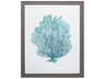 Waterside Aqua Coral on White-I Wall Art