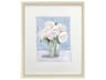 Hydrangeas in Vase II Framed Art with Champagne Gold Frame
