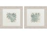 Florals Burlap Ocean Palm-I Wall Art Set of 2