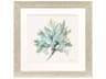 Coastal Bliss I Square Framed Art with Distressed White Frame
