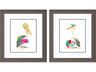 Animals Beach Bum-B Wall Art Set of 2