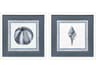 Seaside Blues III Framed Art - Set of 2